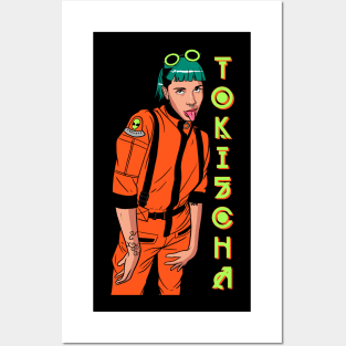 Tokischa Orange Jumpsuit Posters and Art